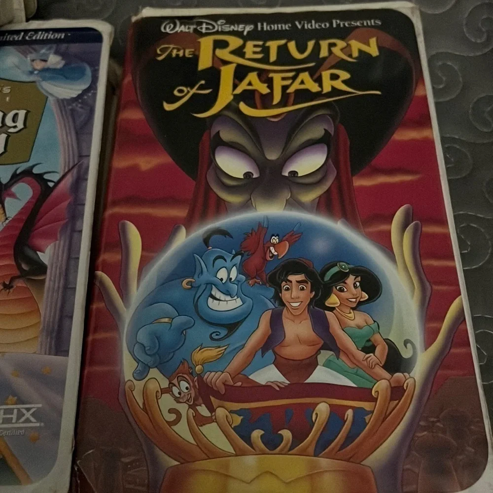 Walt Disney VHS Tapes Lot of 5 sleeping beauty, the Fox and the hound